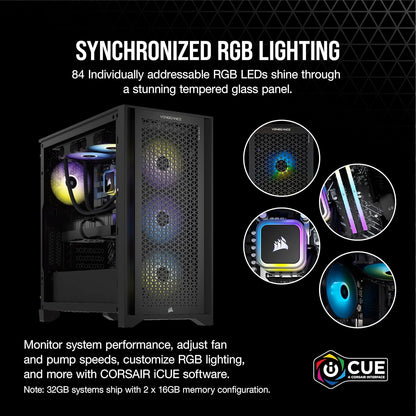 Corsair CS-9050100-NA Vengeance a7400 Gaming PC RTX 4070 Super