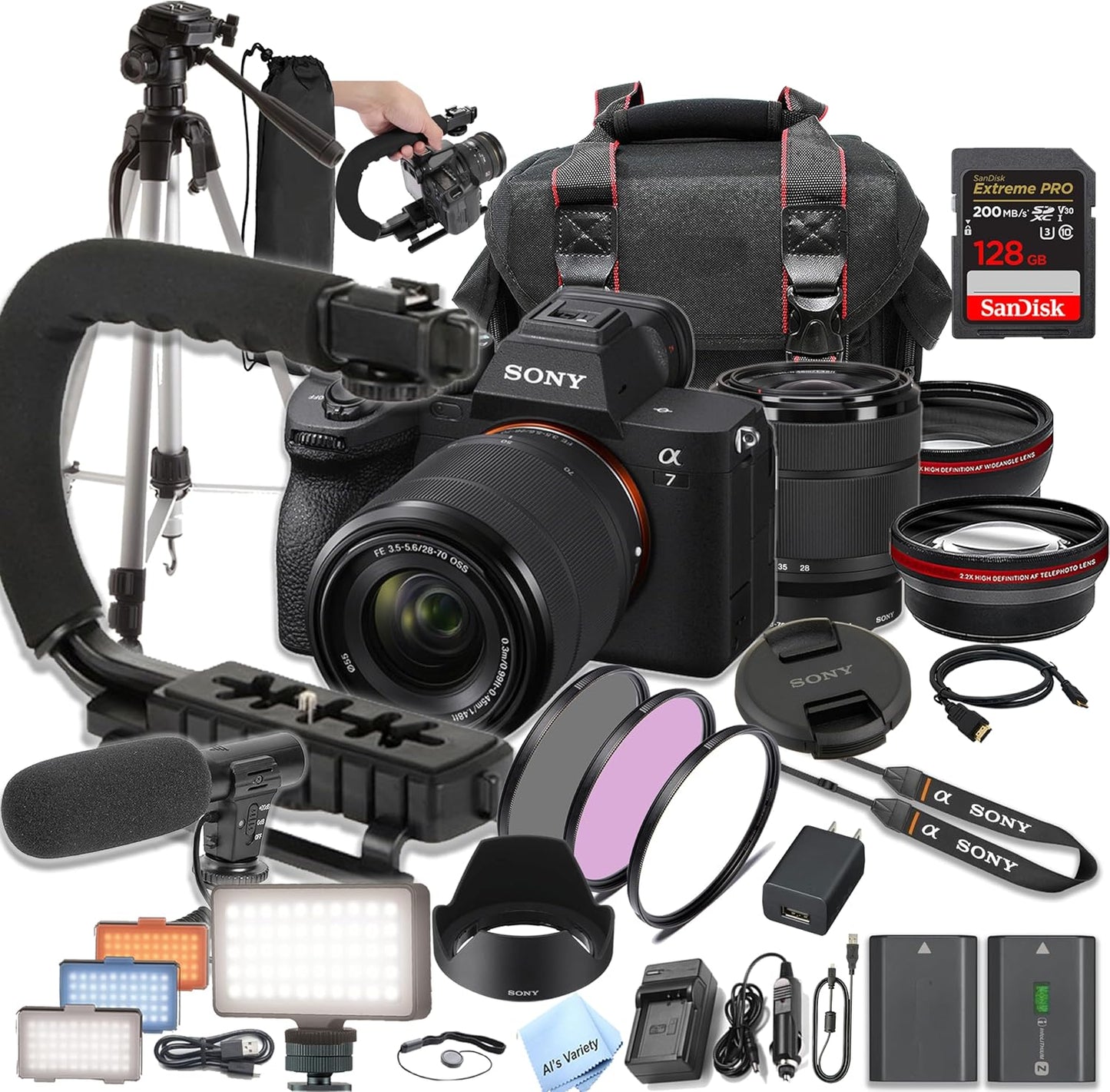 Sony A7 IV Mirrorless Camera - 28-70mm Lens Bundle (Renewed)