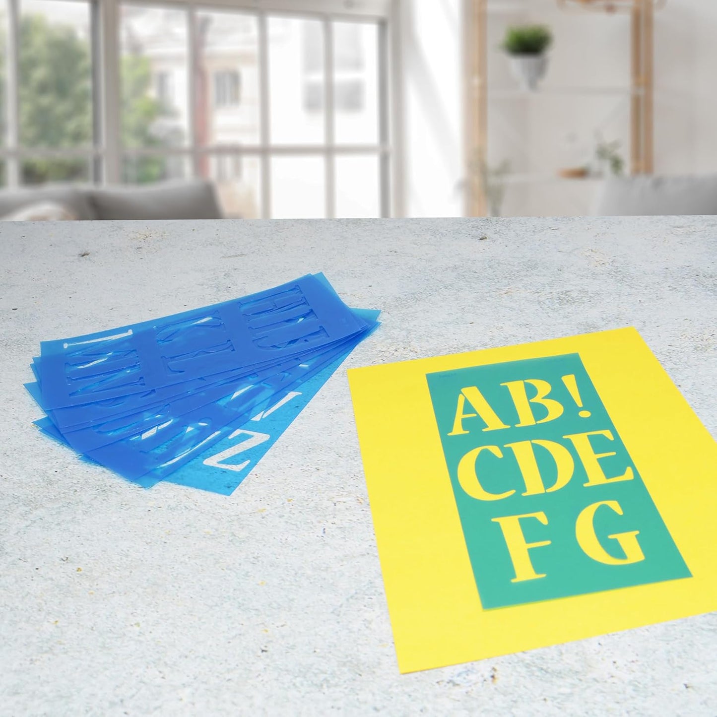 Westcott SN2/15837 LetterCraft Stencil Nueva Font 2-Inch