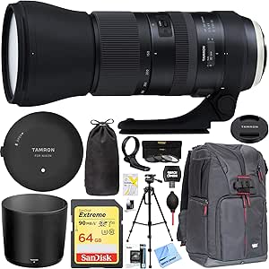 Tamron E1TM150600VCNK 150-600mm G2 Nikon Lens Bundle
