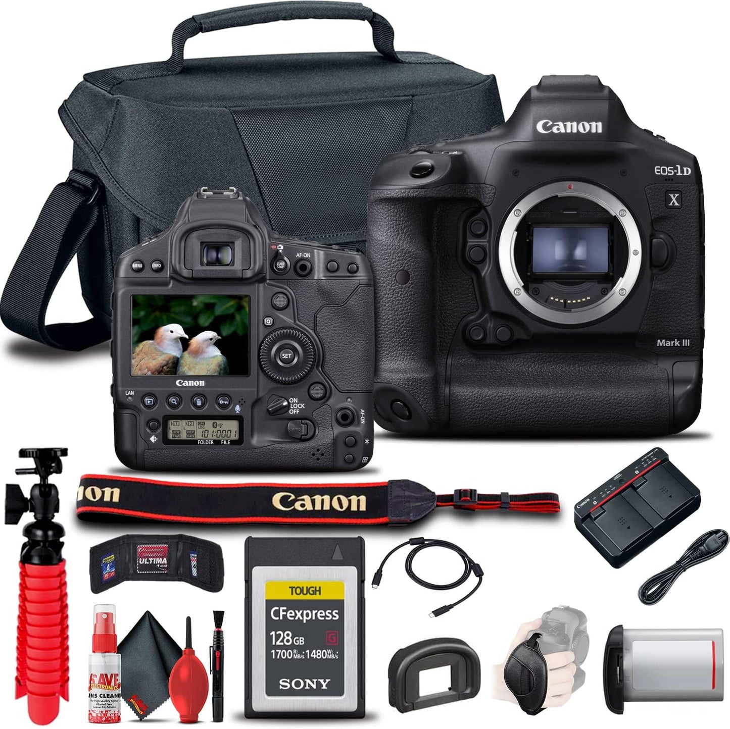Canon 3829C002 EOS-1D X Mark III DSLR Camera Bundle Renewed