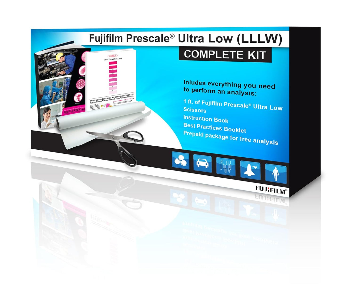 Fujifilm Prescale LLLW Ultra Low Pressure Film Kit