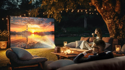 LG CineBeam Q HU710PB 4K Smart Portable Projector
