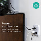 Philips Philips 6-Outlet Surge Protector 900 Joules 2-Pack