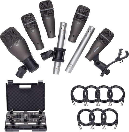 Samson DK707 7-Piece Drum Microphone Kit with Cables