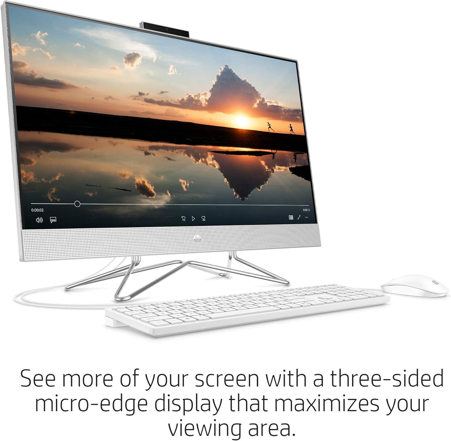 HP 27-dp0160 All-in-One Desktop Ryzen 5 16GB 512GB SSD