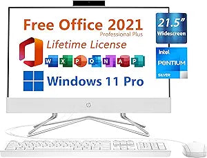 HP 22-dd0120 All-in-One Desktop with MS Office — main product image