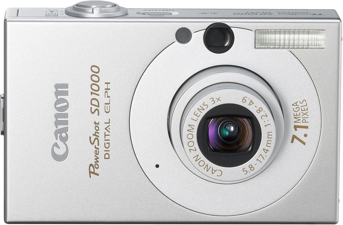 Canon 1862B001 PowerShot SD1000 7.1MP Digital Elph Silver