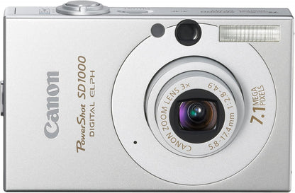 Canon 1862B001 PowerShot SD1000 7.1MP Digital Elph Silver