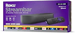 Roku Streambar 4K/HD/HDR Streaming Media Player (Renewed)