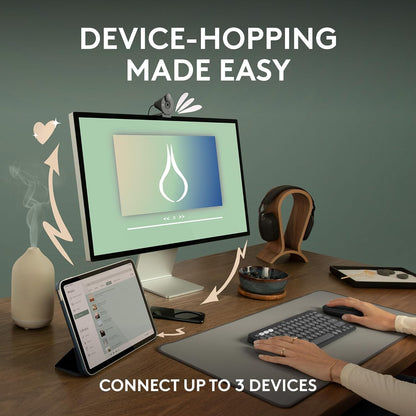 Logitech 910-007022 Pebble Mouse 2 M350s Bluetooth