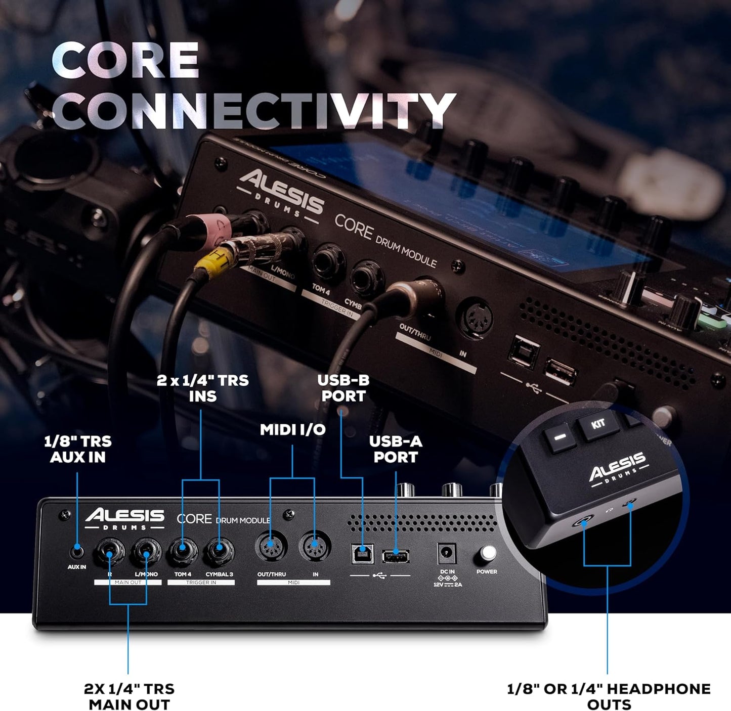 Alesis Strata Core Electric Drum Set Touchscreen Samples