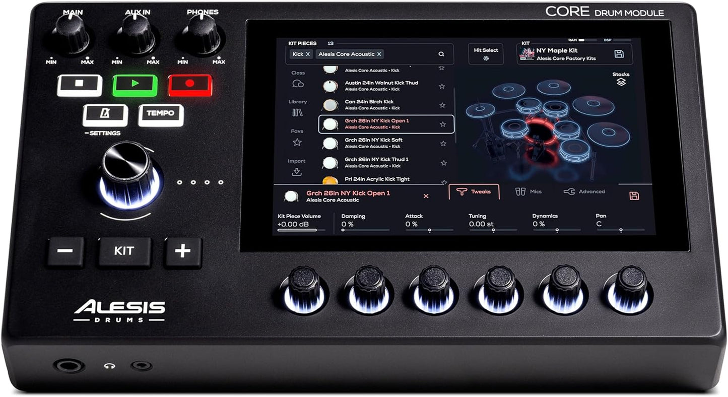 Alesis Strata Core Electric Drum Set Touchscreen Samples