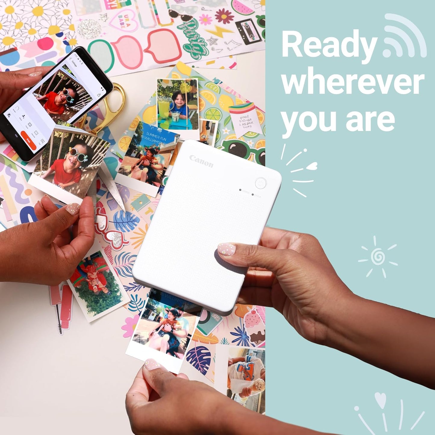 Canon SELPHY QX20 White Compact Photo Printer