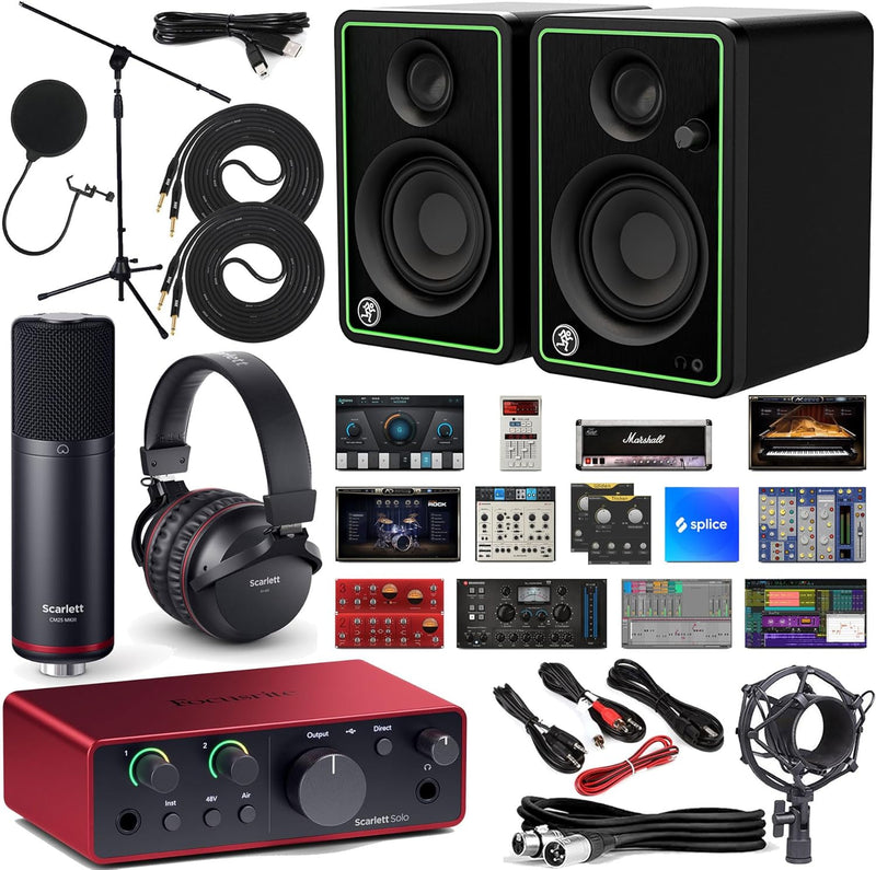 Focusrite Scarlett Solo Studio 4th Gen Recording Bundle — main product image