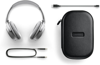 Bose Quietcomfort 35 I Silver Wireless Noise Cancelling Renewed Headphones