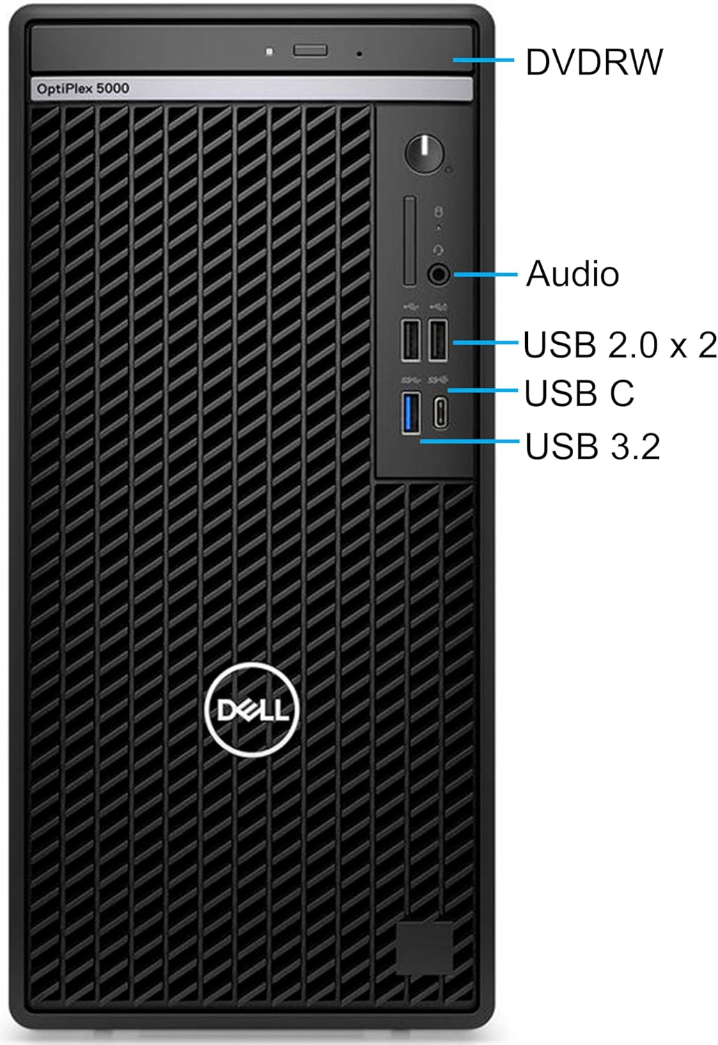 Dell Tower Optiplex 5000 i9-12900K 64GB 2TB SSD, Windows 11 Pro