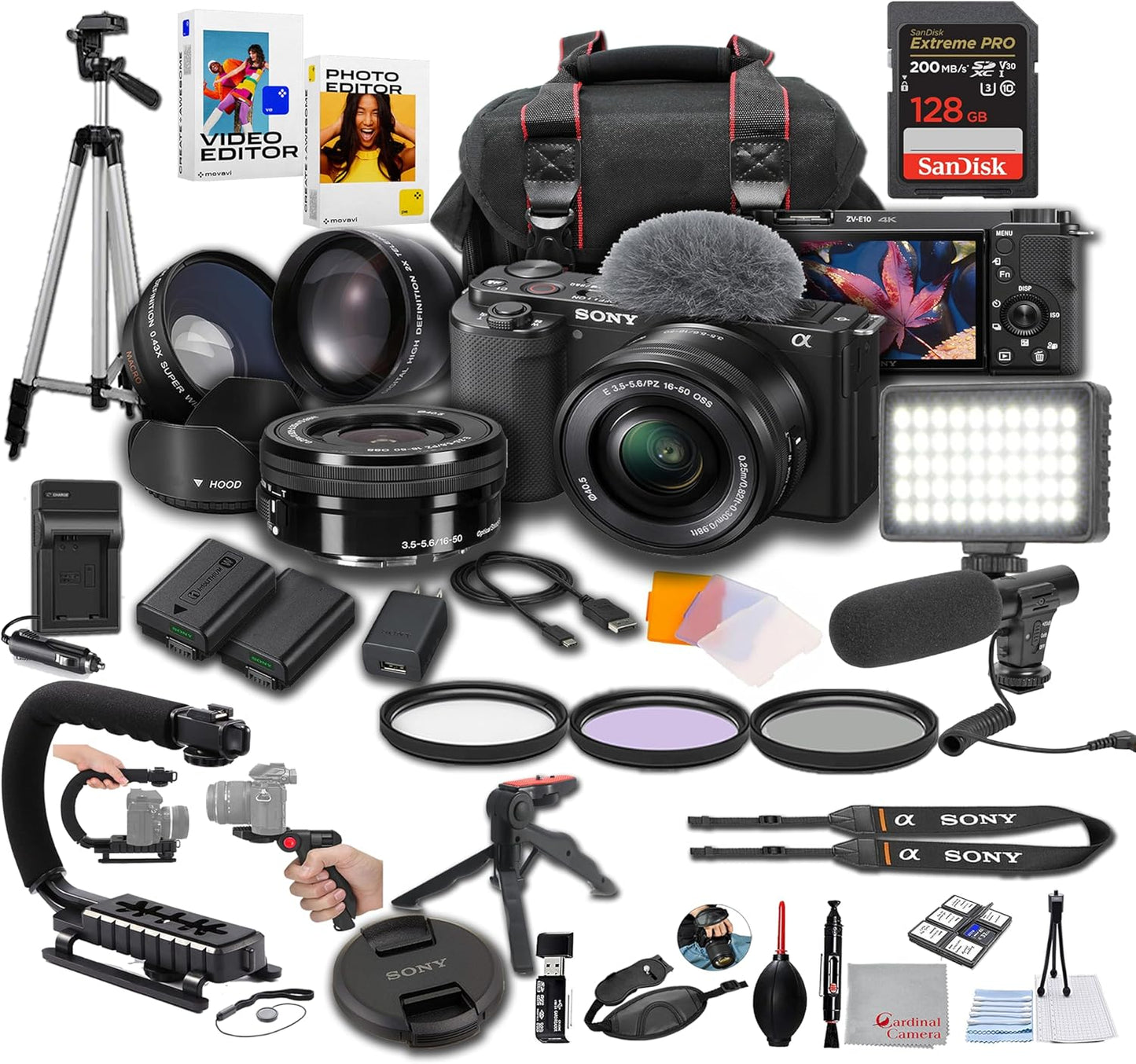 Sony ZV-E10 16-50mm Pro Video Vlogging Bundle