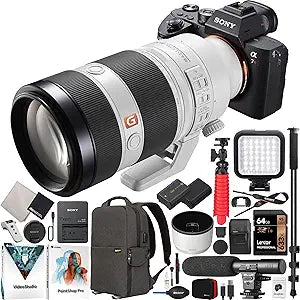 Sony E40SNILCE7RM3ABX4 a7R III Mirrorless Camera 100-400mm Lens Bundle