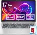 HP 17 Everyday Essential FHD Laptop with MS Office 365