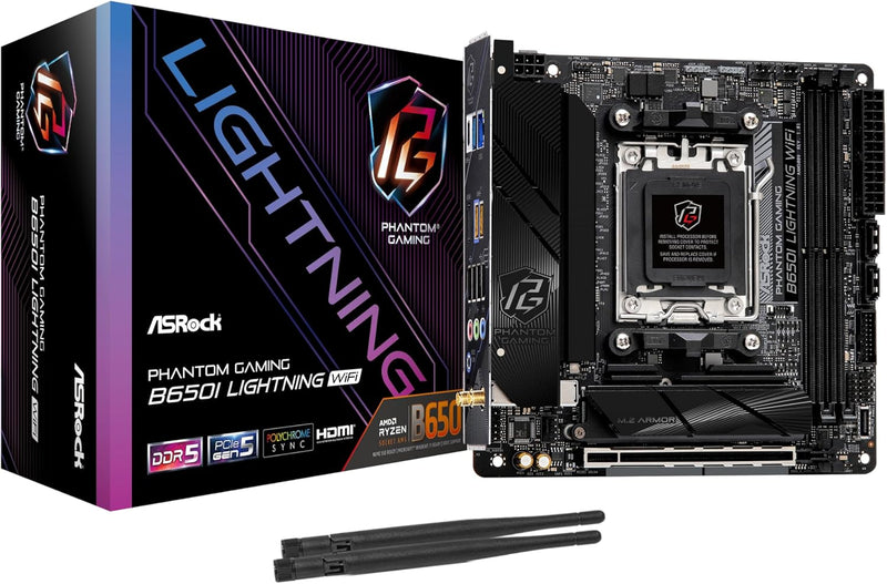 ASRock 90-MXBMP0-A0UAYZ B650I Lightning WiFi Mini-ITX Motherboard — main product image