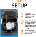 GE 46224 24-Hour Outdoor Mechanical Timer 2-Pack