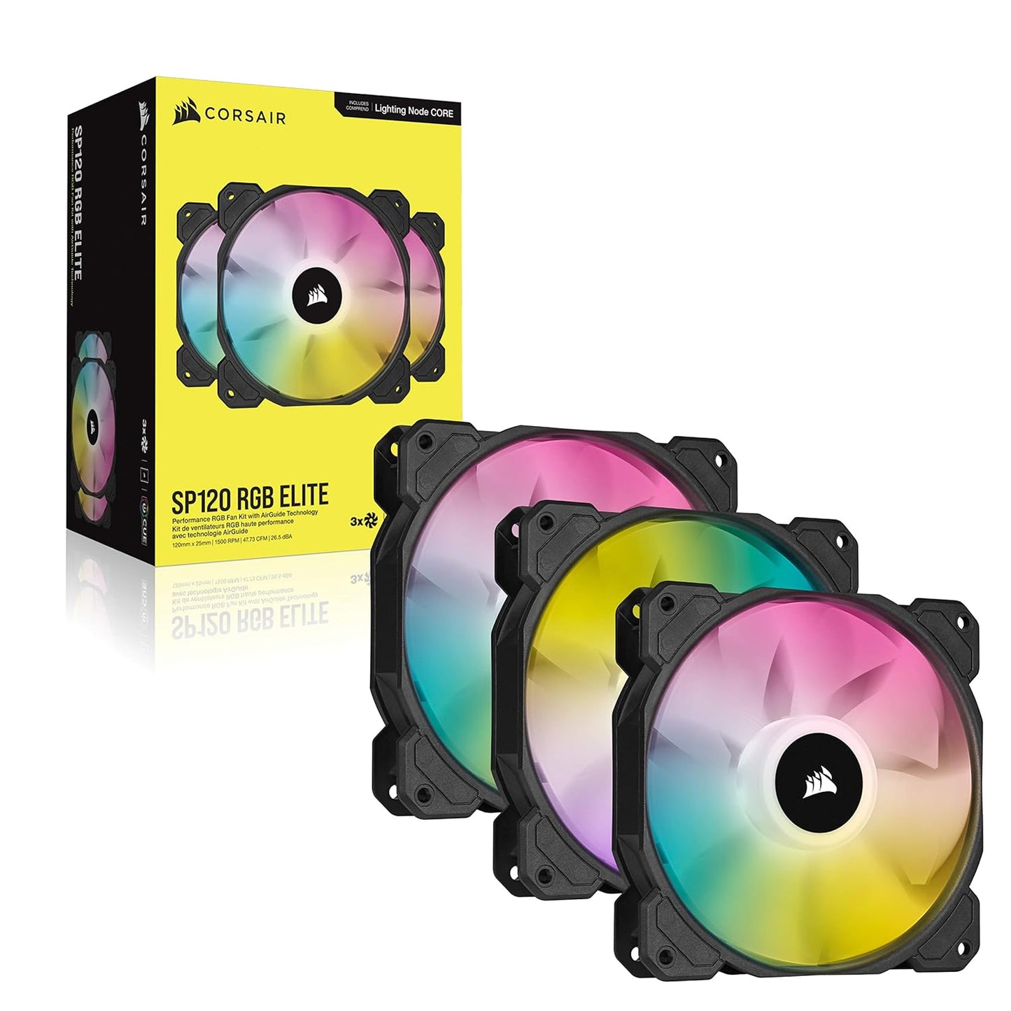 Corsair CO-9050109-WW iCUE SP120 RGB Elite 120mm Fan Kit