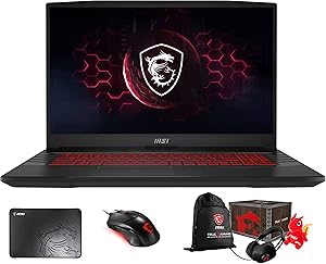 MSI PulseGL7612256 Gaming Laptop i7 16GB 512GB SSD RTX 3070 Bundle — main product image