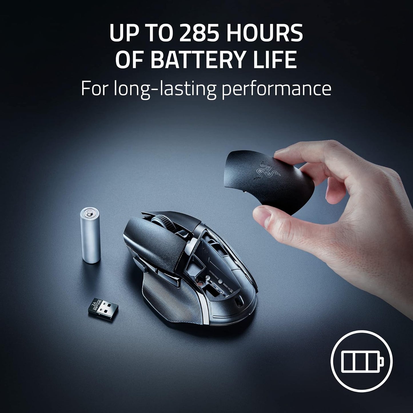 Razer RZ01-04870100-R3U1 Basilisk V3 X Hyperspeed Gaming Mouse - Wireless RGB