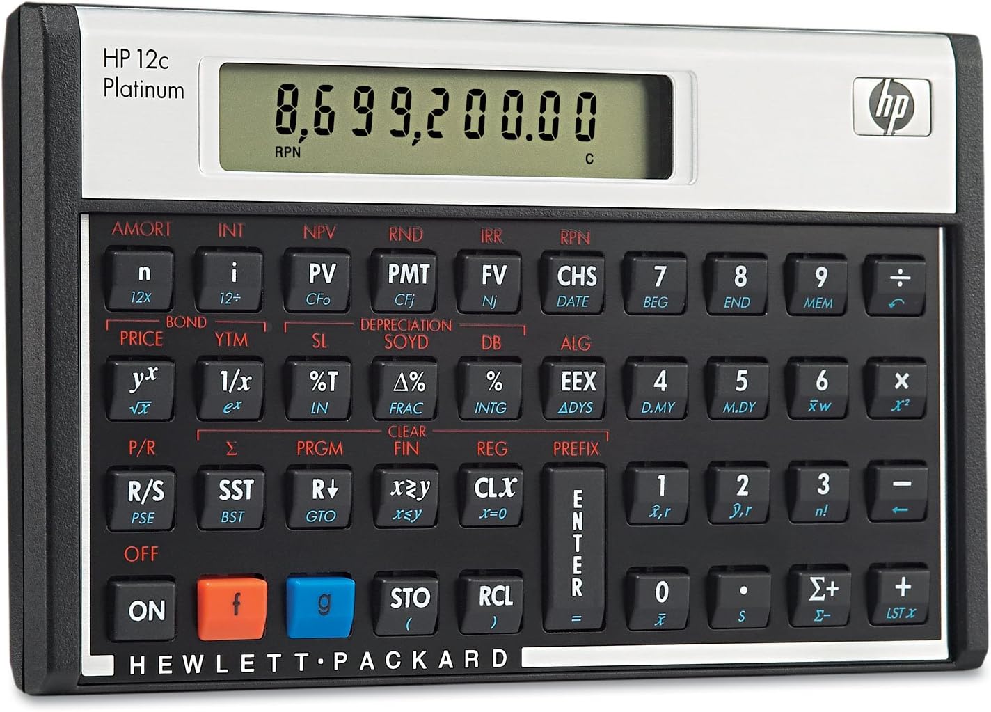 HP F2231AA 12c Platinum Financial Calculator 10-Digit LCD