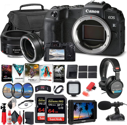 Canon 3380C002 EOS RP Mirrorless Camera Bundle (Renewed)