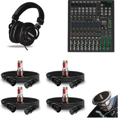 Mackie ProFX12v3+ 12-Channel Effects Mixer Bundle