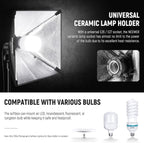 Neewer NK200 700W Equivalent Softbox Lighting Kit