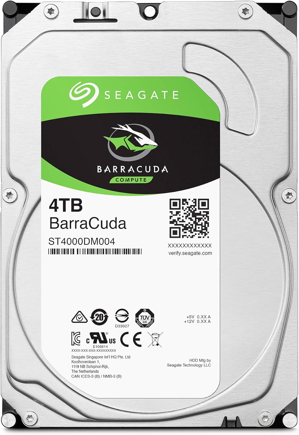 Seagate ST4000DMZ04 BarraCuda 4TB Internal HDD 5400 RPM