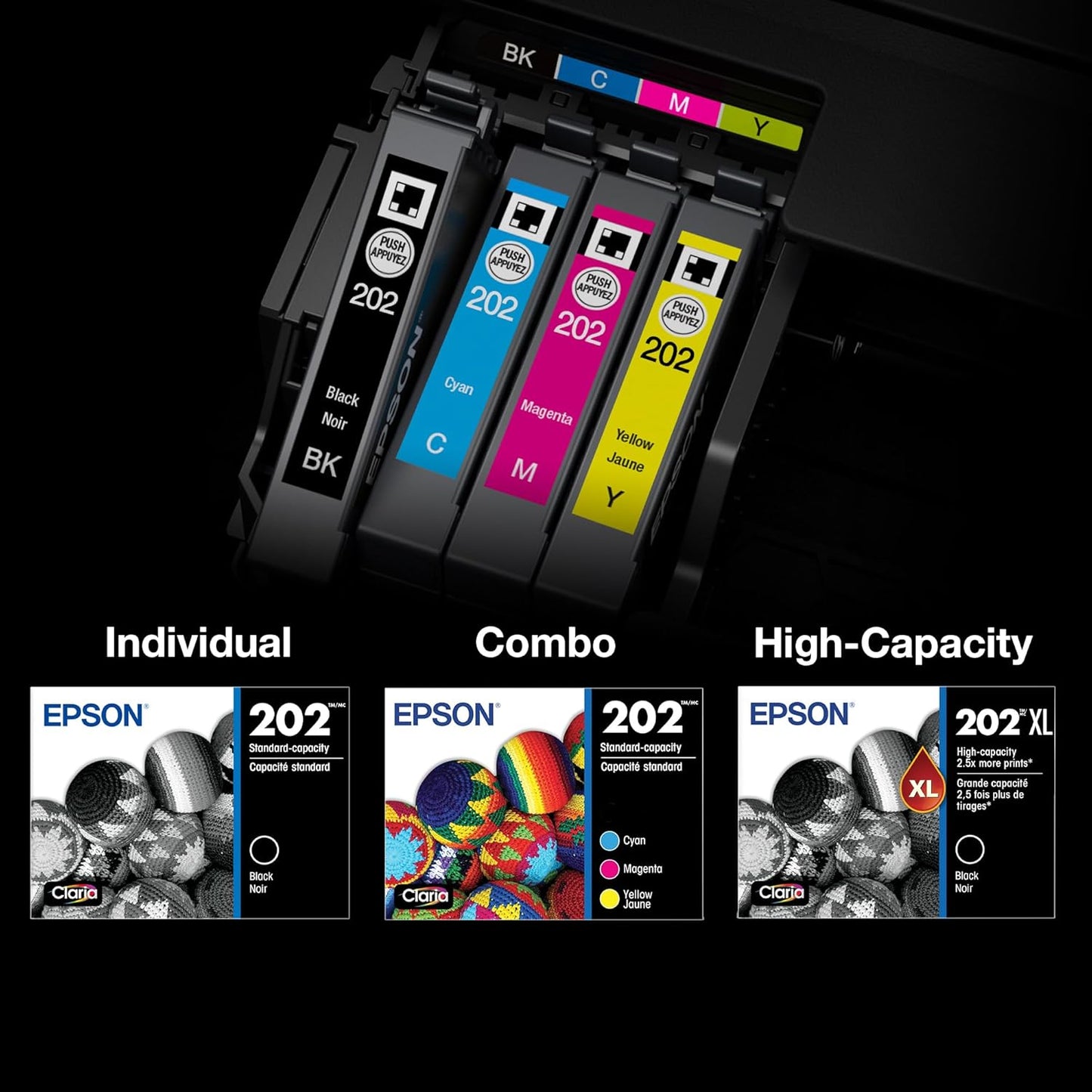 Epson T202120-S 202 Claria Black Standard Ink Cartridge