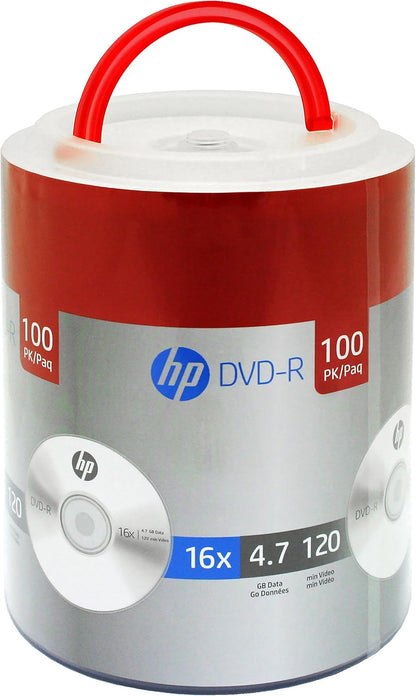 HP FBA_DM16100TT 16X DVD-R 4.7GB 100-Pack Spindle