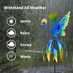 AOC FZ0000R 55'' Fairy Wind Spinner Solar LED Blue