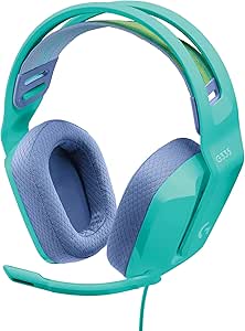 Logitech G335 Mint Wired Gaming Headset (Renewed)
