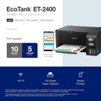 Epson EcoTank ET-2400 Wireless All-in-One Supertank Printer Renewed