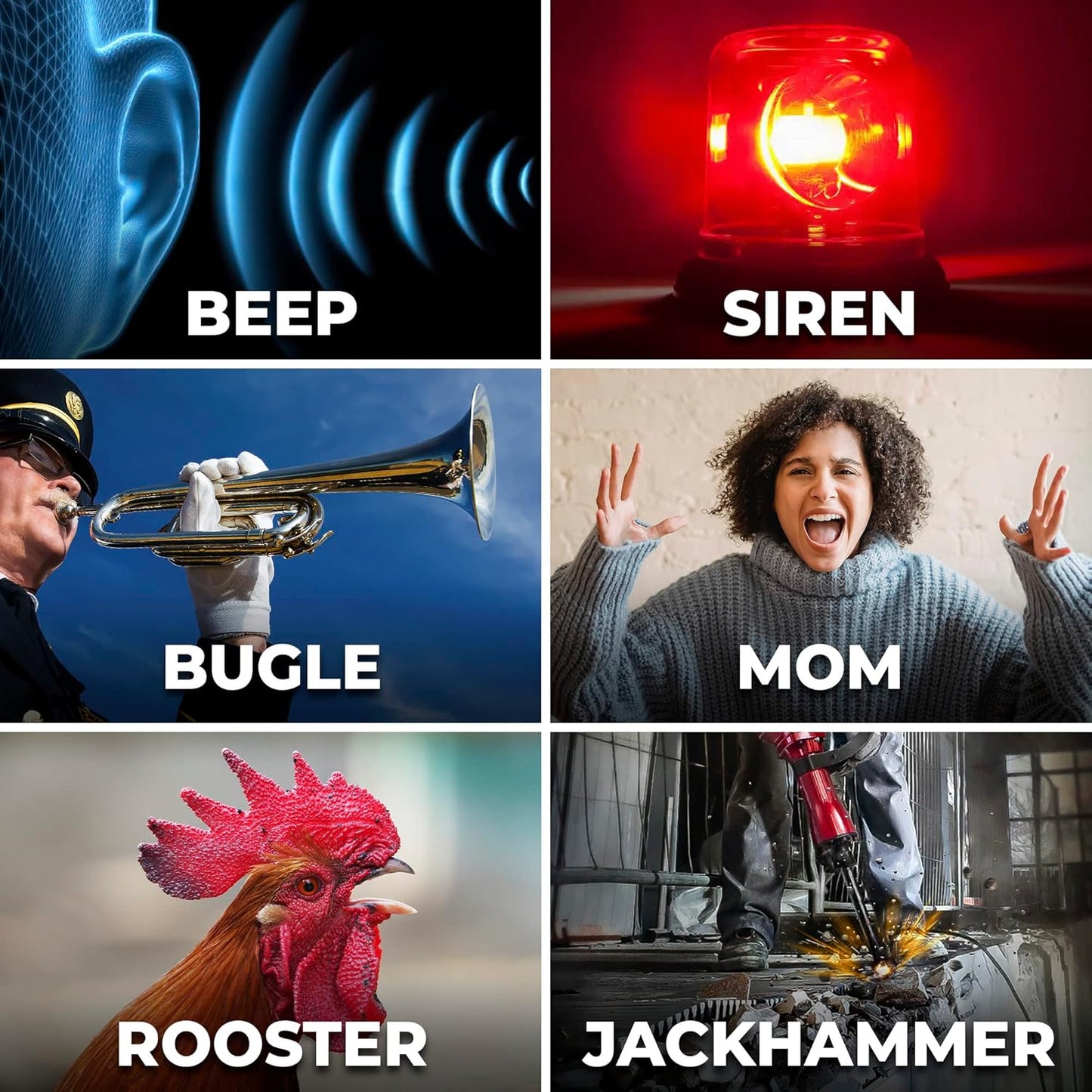 Sharp Big Bang Alarm Clock Super Loud 115db