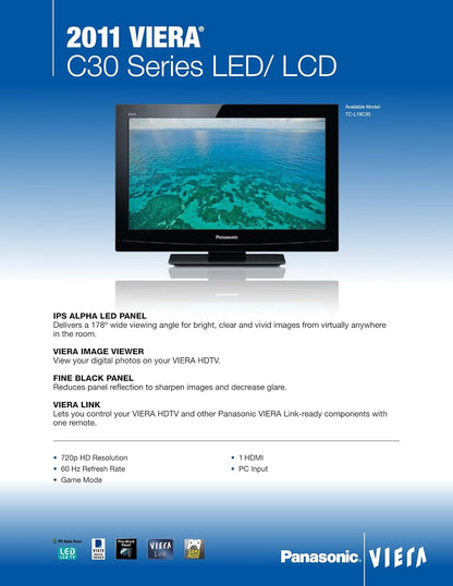 Panasonic TC-L19C30 19-Inch 720p LED HDTV