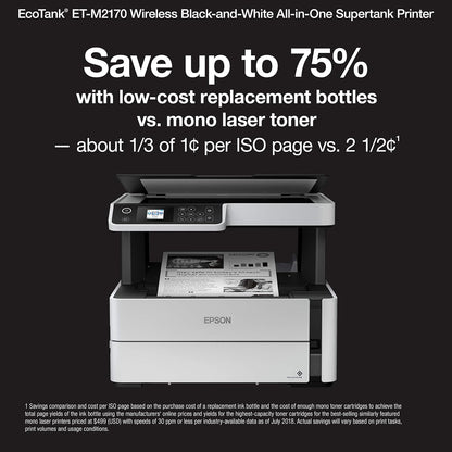 Epson ET-M2170 EcoTank Wireless Monochrome Printer