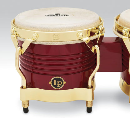 Latin Percussion M201-RW Matador Wood Bongos, Blaze Red