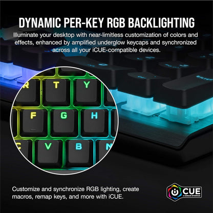 Corsair CH-910D018-NA-RV K60 RGB Pro Mechanical Gaming Keyboard (Renewed)