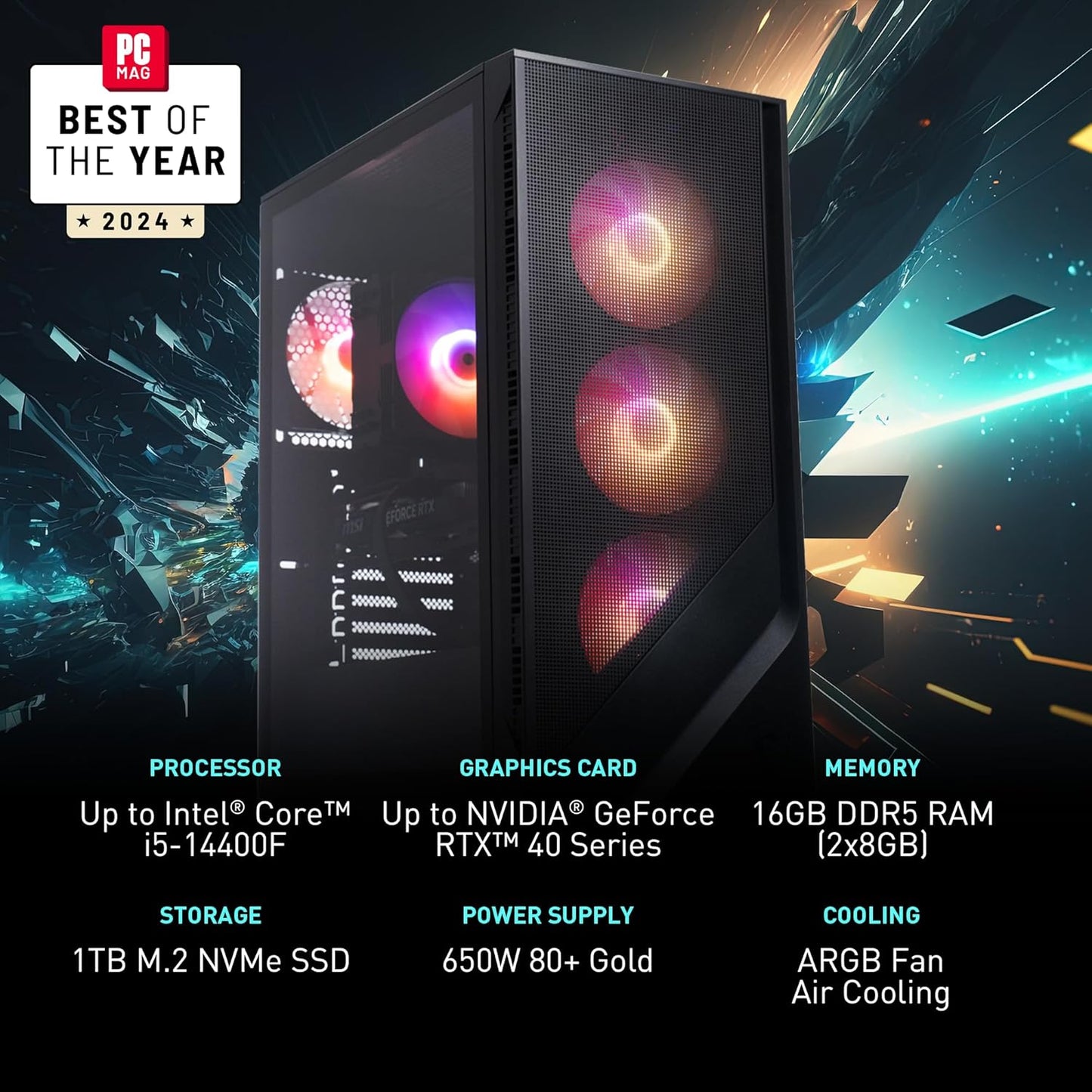 MSI CodR2A14NUC5232 Codex R2 RTX 4060 Gaming Desktop