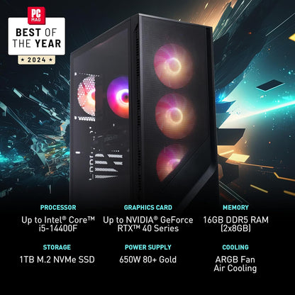 MSI CodR2A14NUC5232 Codex R2 RTX 4060 Gaming Desktop