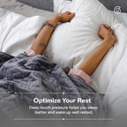 Gravity EQ6700 Weighted Blanket 35lbs Queen/King Grey