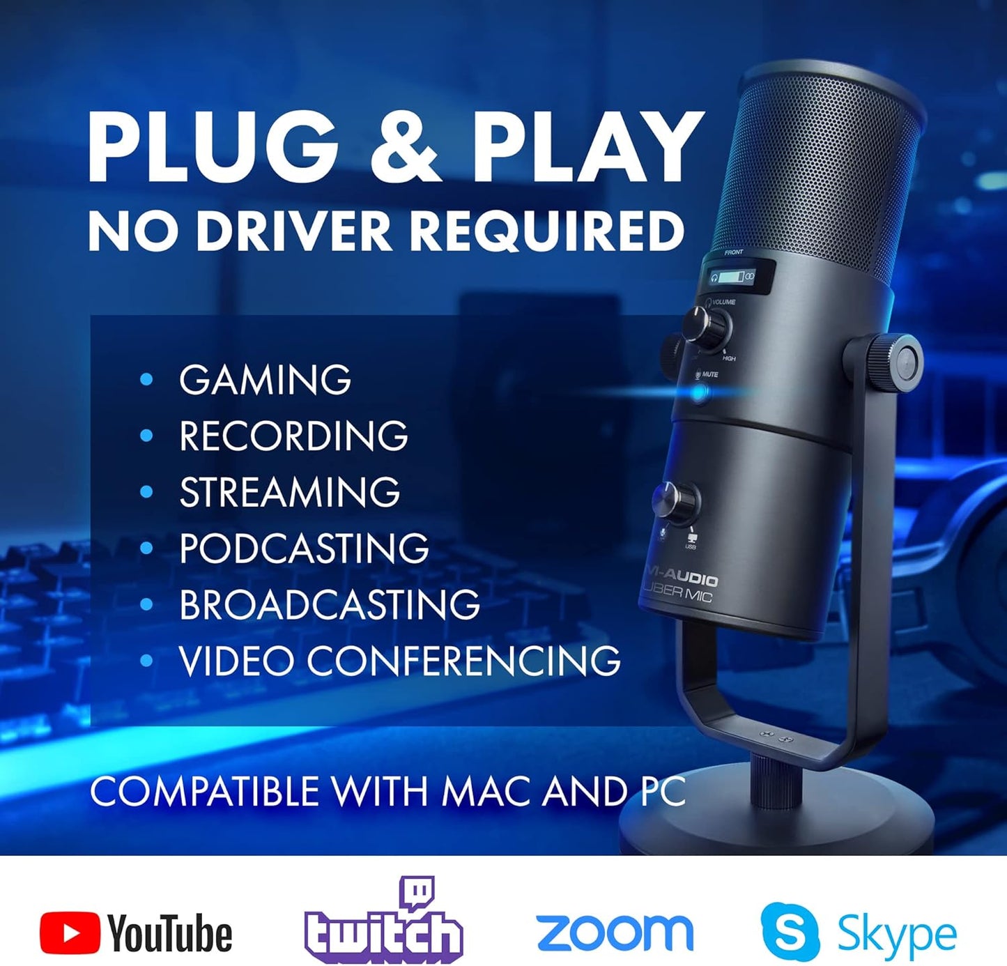 M-Audio Uber Mic Professional USB Condenser Microphone