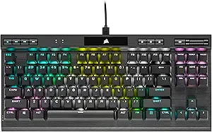 Corsair K70 RGB TKL Cherry MX Blue Mechanical Keyboard — main product image
