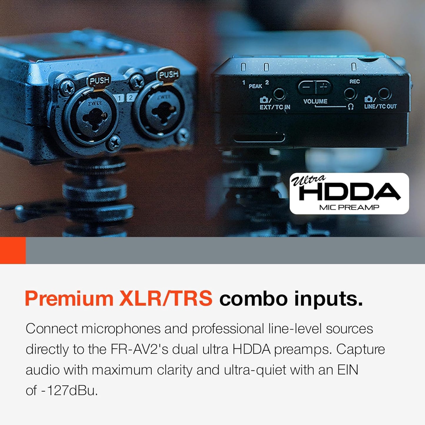 Tascam FR-AV2 Compact 32-bit Float Field Recorder